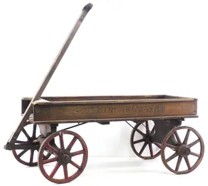 Blue Streak Coaster child's wooden pull wagon