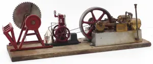 Custom model buzz saw with engine