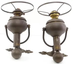 Pair of wall-mount ship lights