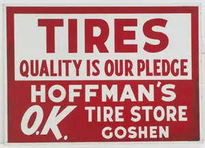 Hoffman Tires Store reflective sign