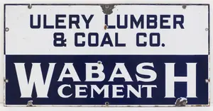 Wabash Cement dealer sign