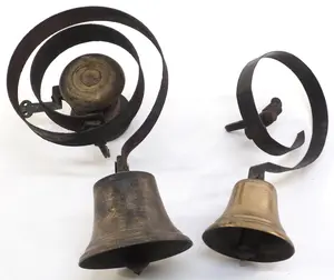 (2) Early spring doorbells with brass bells