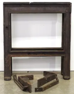 Heavy cast iron table legs with brackets