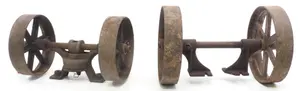 Set of truck axles with wheels