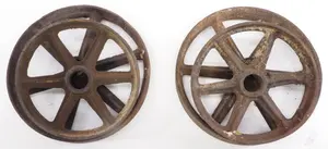 (4) Cast iron wheels