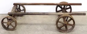 Homemade cart for engine