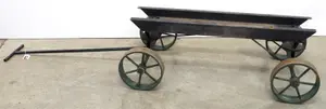 Homemade cart for engine