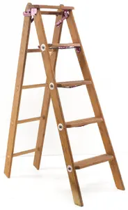 Salesman sample wooden step ladder