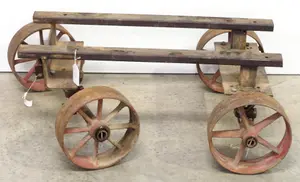 Homemade cart for engine