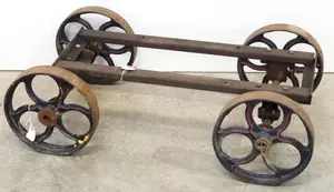 Homemade cart for engine
