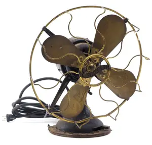 Westinghouse brass blade electric fan