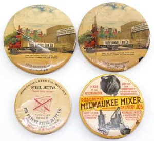(4) Celluloid advertising mirrors
