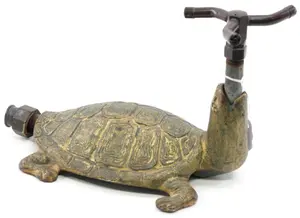 Cast iron turtle-shaped sprinkler