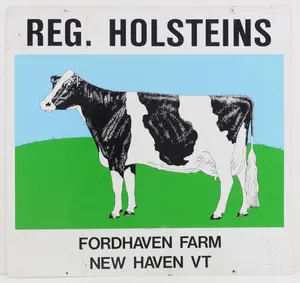 Registered Holstein dealer sign