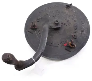Tom Huston hand-crank cast iron peanut sheller