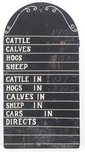Stockyard chalkboard sign