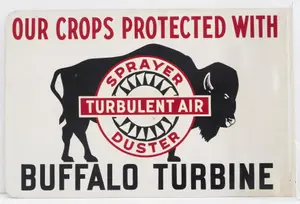 Buffalo Turbine flanged sign