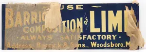 NOS Barrick's Composition of Lime sign