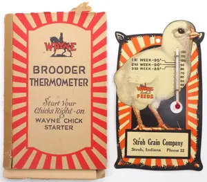 Wayne Feeds dealer thermometer