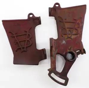 Van Brunt cast iron grain drill ends