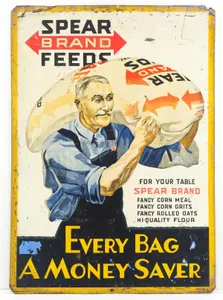 Spear Brand Feeds sign