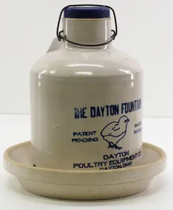 Dayton Fountain crock chicken waterer