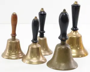 (5) Brass hand bells