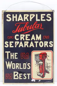 Sharples Cream Separators sign