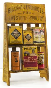 Blackman Livestock Product display stand