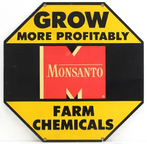 Monsanto Farm Chemicals reflective sign