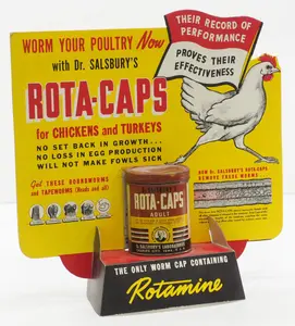 Dr Salsbury's Rota-Caps chicken wormer display