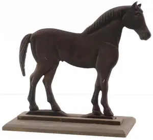 Cast iron crescent-tail horse windmill weight