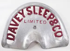 Davey Sleep & Co. cast iron seat