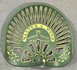 Walter A Wood, Hoosick Falls cast iron seat