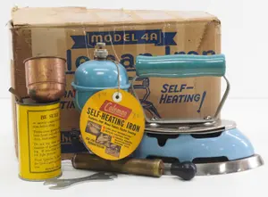 NOS Coleman Model 4A gas iron, never fired!
