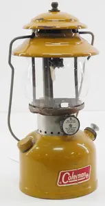 Coleman Model 200A yellow gas lantern