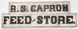 R.S. Capron Feed Store sign