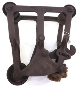 RARE Economy cast iron hay car