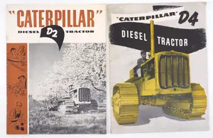 Caterpillar D2 and D4 Diesel Tractor booklets
