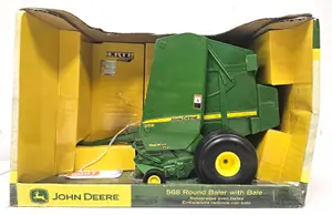 John Deere 568 Round Baler with Bale