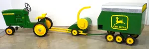 John Deere Pedal Tractor, Chopper & Wagon