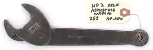 9''L "No 2 Self Adjusting Wrench"
