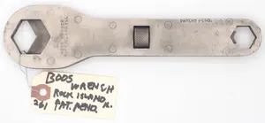 8.25''L "Boos Wrench Rock Island ILL"
