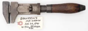 10''L "Bornsteins Imp. Wrench Pat. Aug 26, 1890"