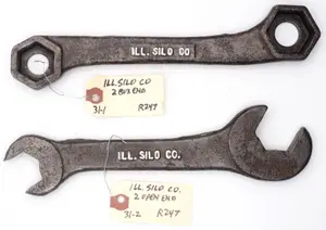 (2) "ILL SILO CO" Wrenches