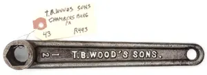 8.75''L "1/2 T.B. Wood's Sons"