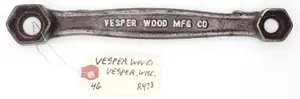 10''L "Vesper Wood Mfg Co"