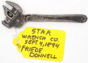 5''L Star Wrench Co, RARE prototype!