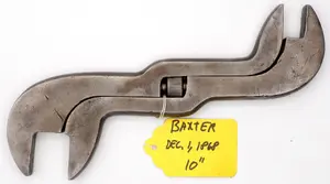 10''L "W Baxter Pat'd Dec 1 1868"