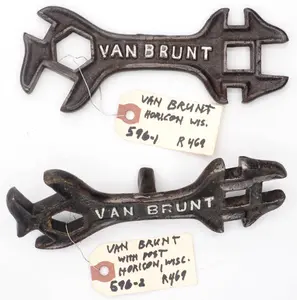 (2) 7"L Van Brunt wrenches